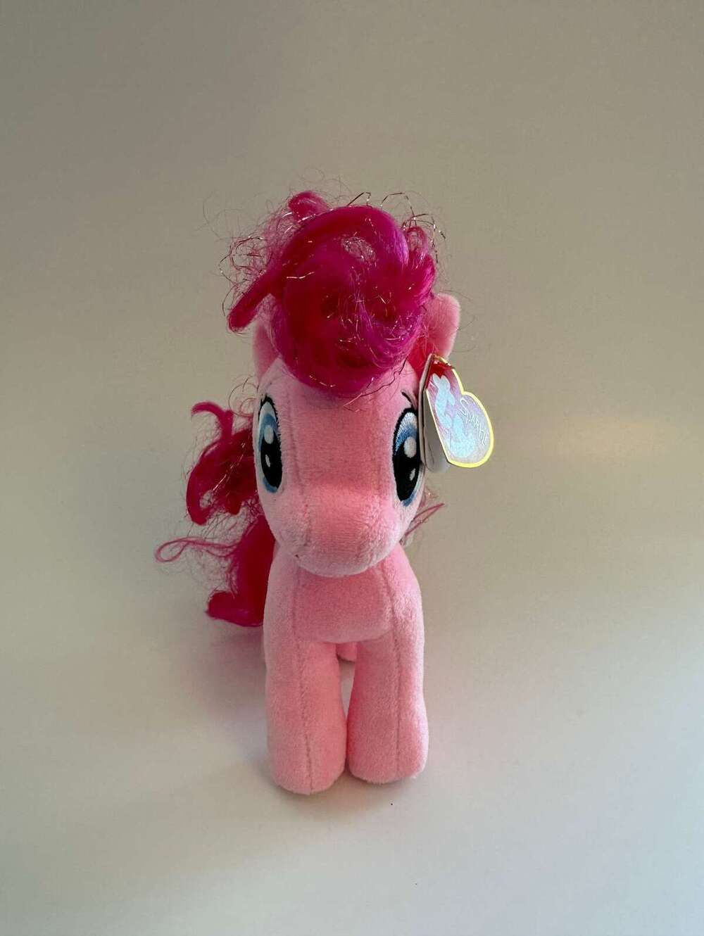 Ty Beanie Baby “Pinkie Pie” the pink pony from My Little Pony! (7 inch)